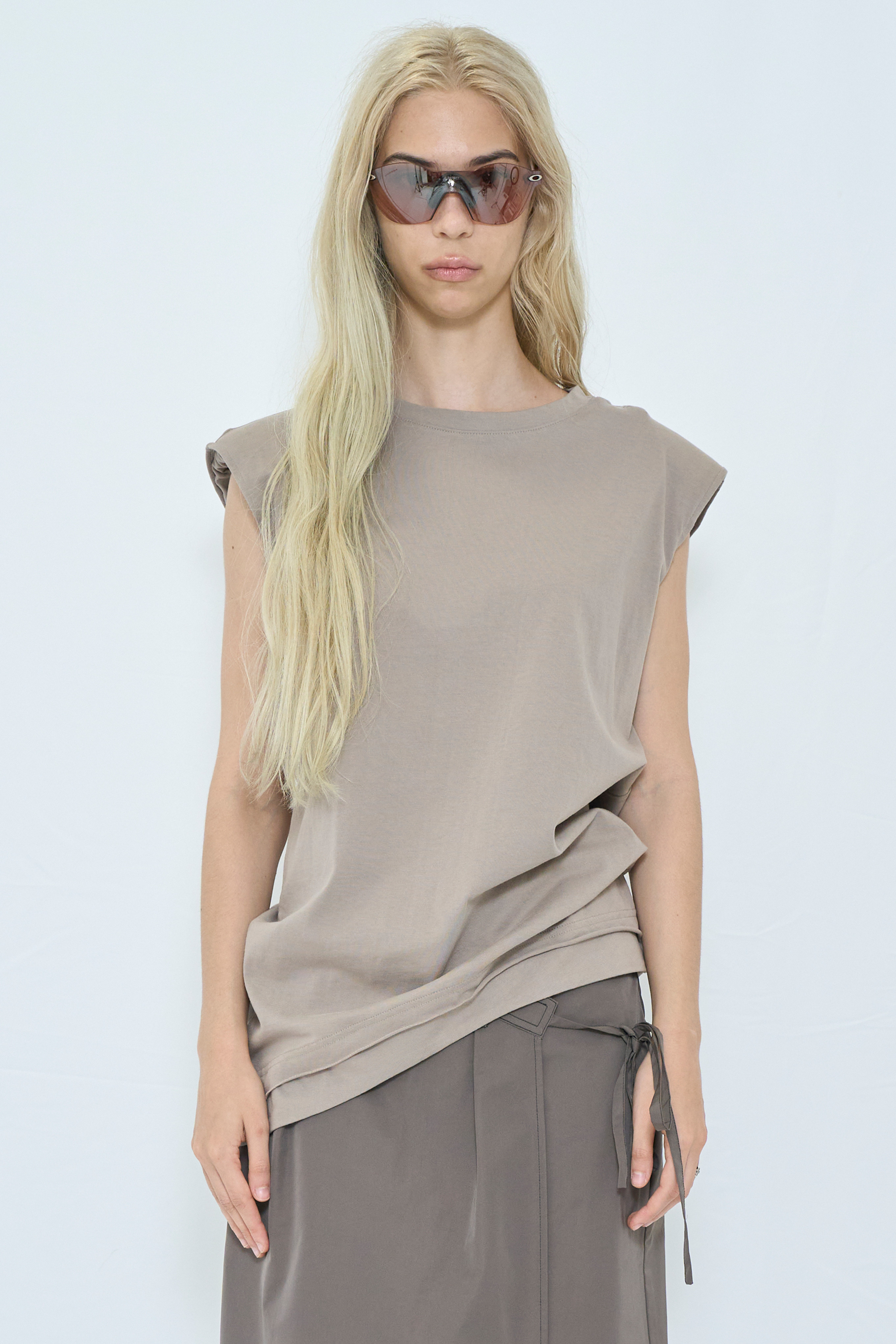 SHOULDER PAD TANK / GRAY