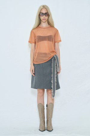 FAKE ID SHEER TEE / ORANGE
