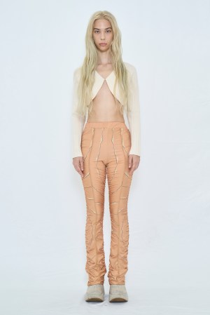 HAZY FLARE LEGGINGS / BROWN