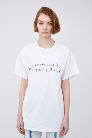 CALORIES BIG TEE / WHITE