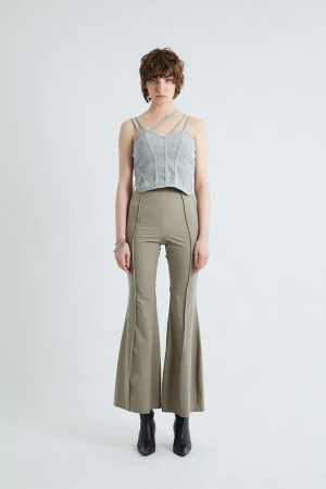 HIGH WAIST BOTTOLE PANTS / GRAY