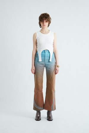 BUTTERFLY PATTERN PANTS / BLUE