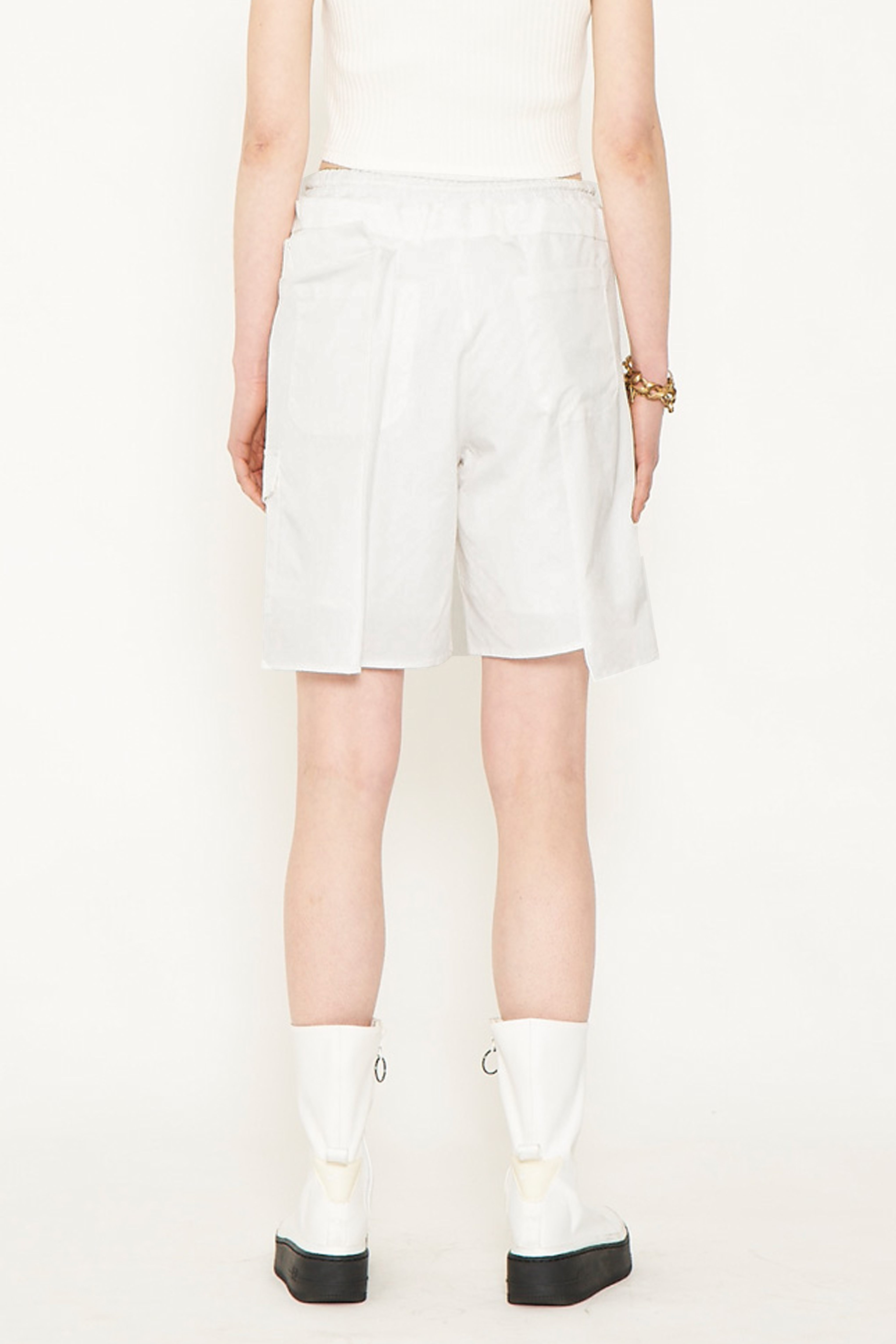 CONSTRUCTIVE HALF PANTS / WHITE