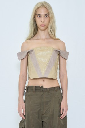 VIA FAKE LEATHER TANK / BEIGE