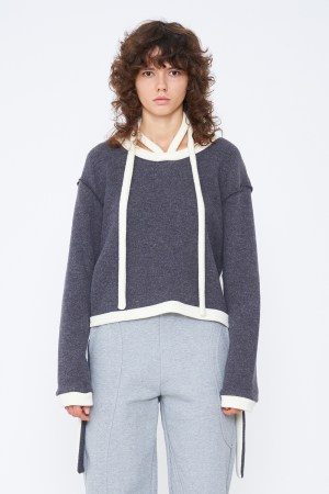 2WAY HALTER NECK TOP / GRAY