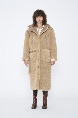 DOUBLE ZIP KNIT HOODIE / BROWN – VIAVANDA 