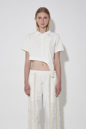 DEFORMATION POLO SHIRT / WHITE