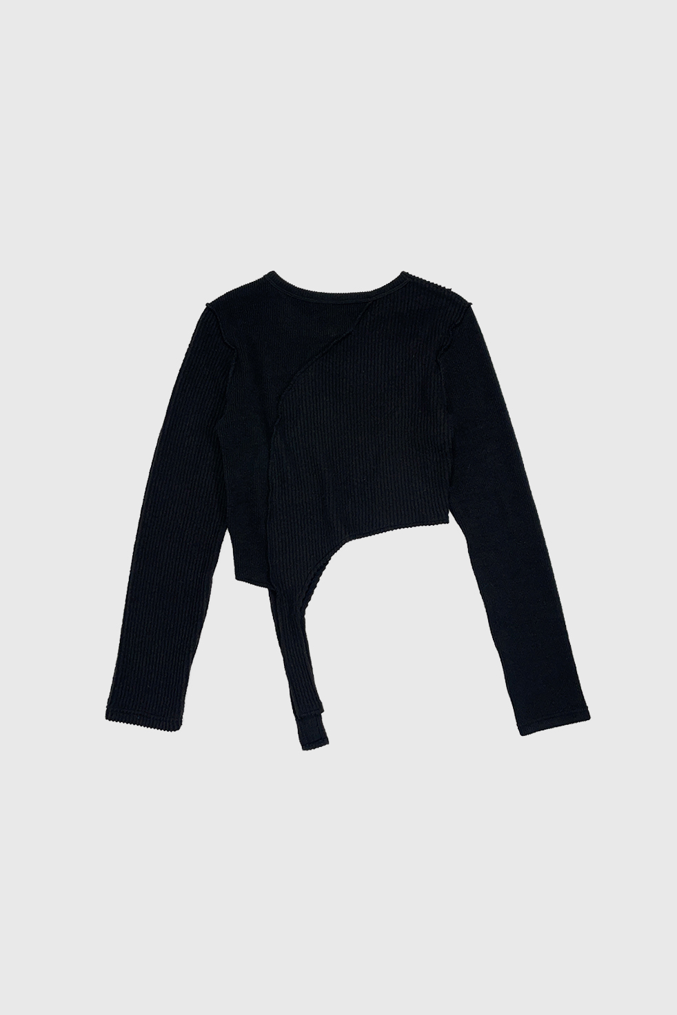 DEFORMATION LONG SLEEVE KNIT / BLACK