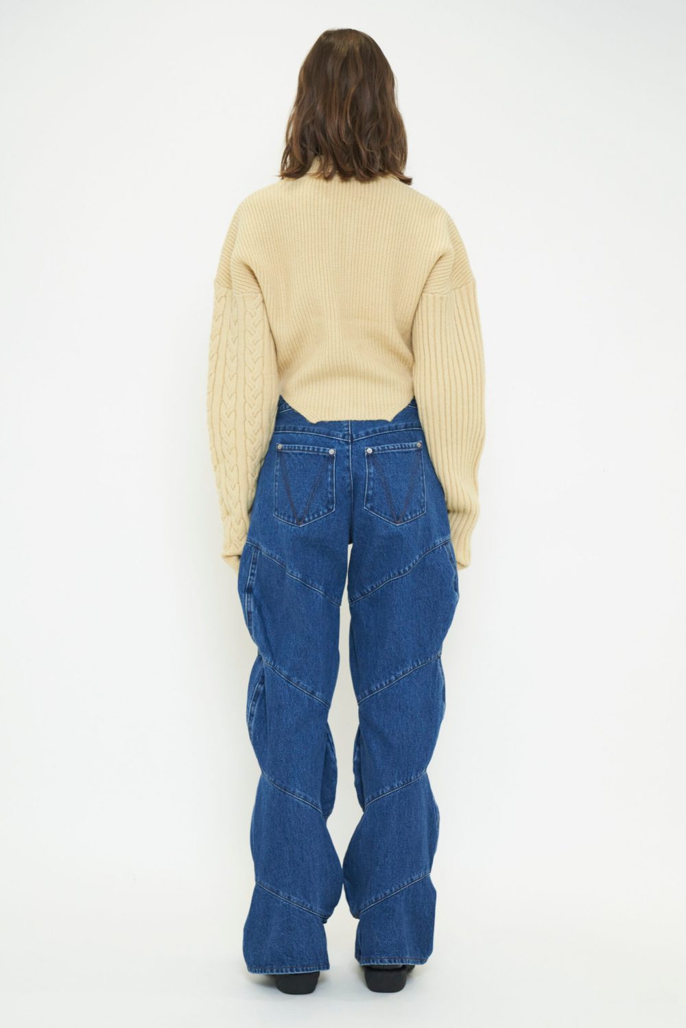 SPIRAL DENIM PANTS / INDIGO – VIAVANDA