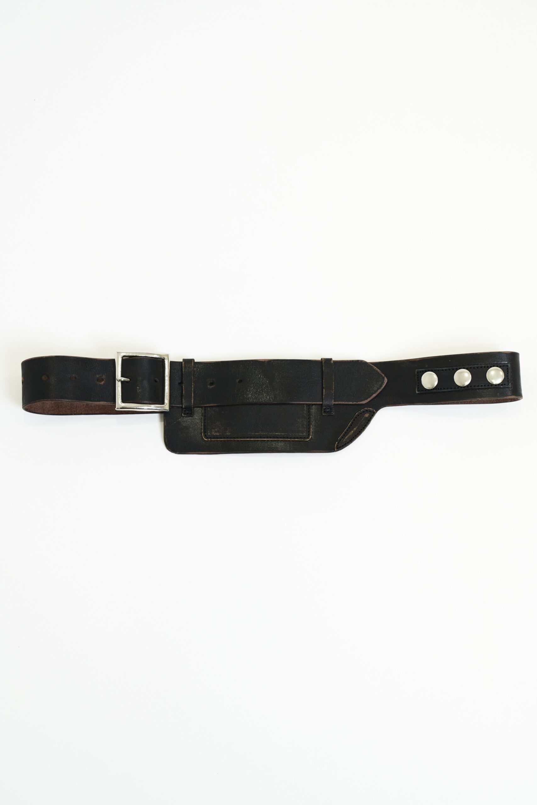 【POP UP / PREORDER】VIAVANDA× blackmeans LEATHER BELT / SABI BLACK
