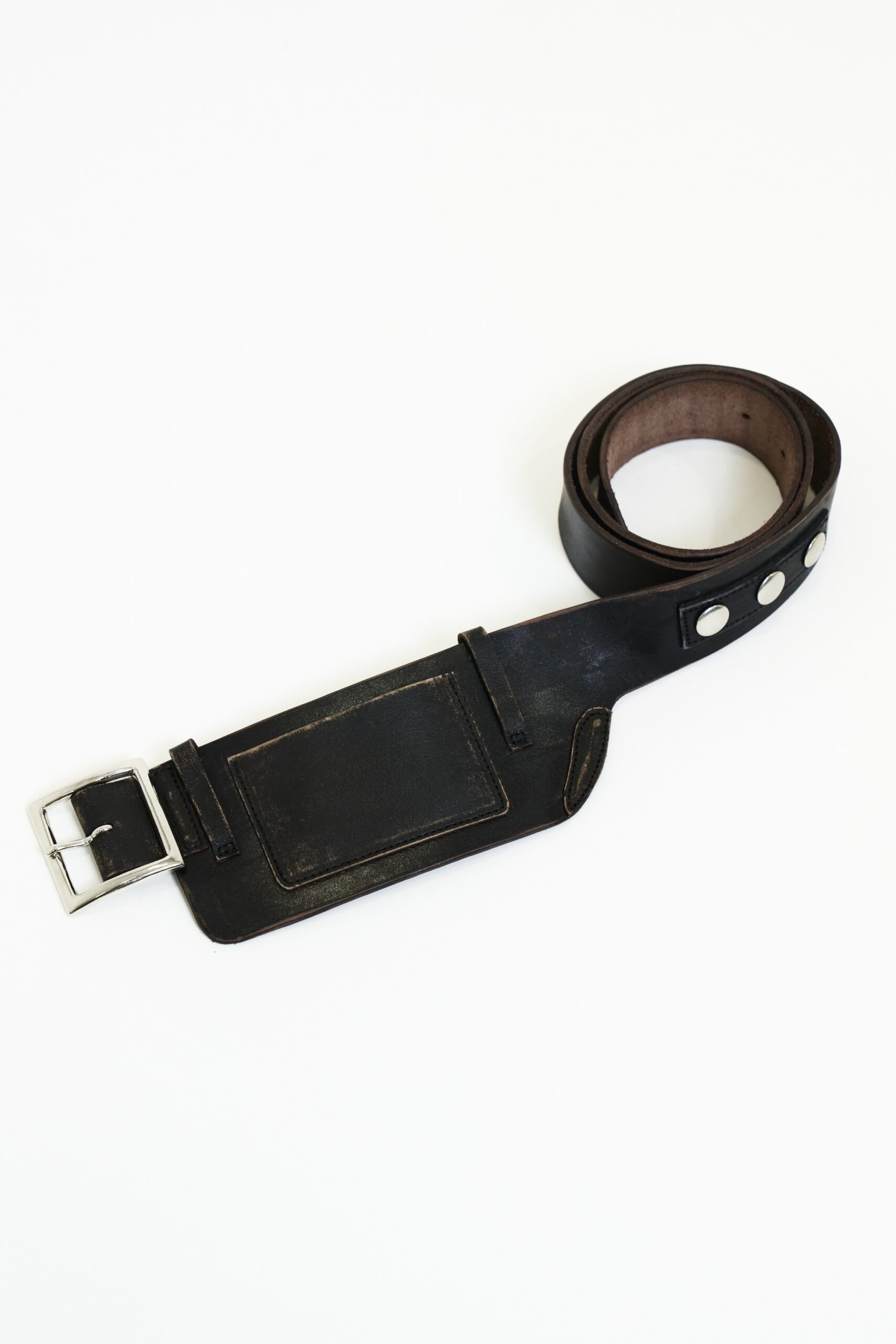 【POP UP / PREORDER】VIAVANDA× blackmeans LEATHER BELT / SABI BLACK