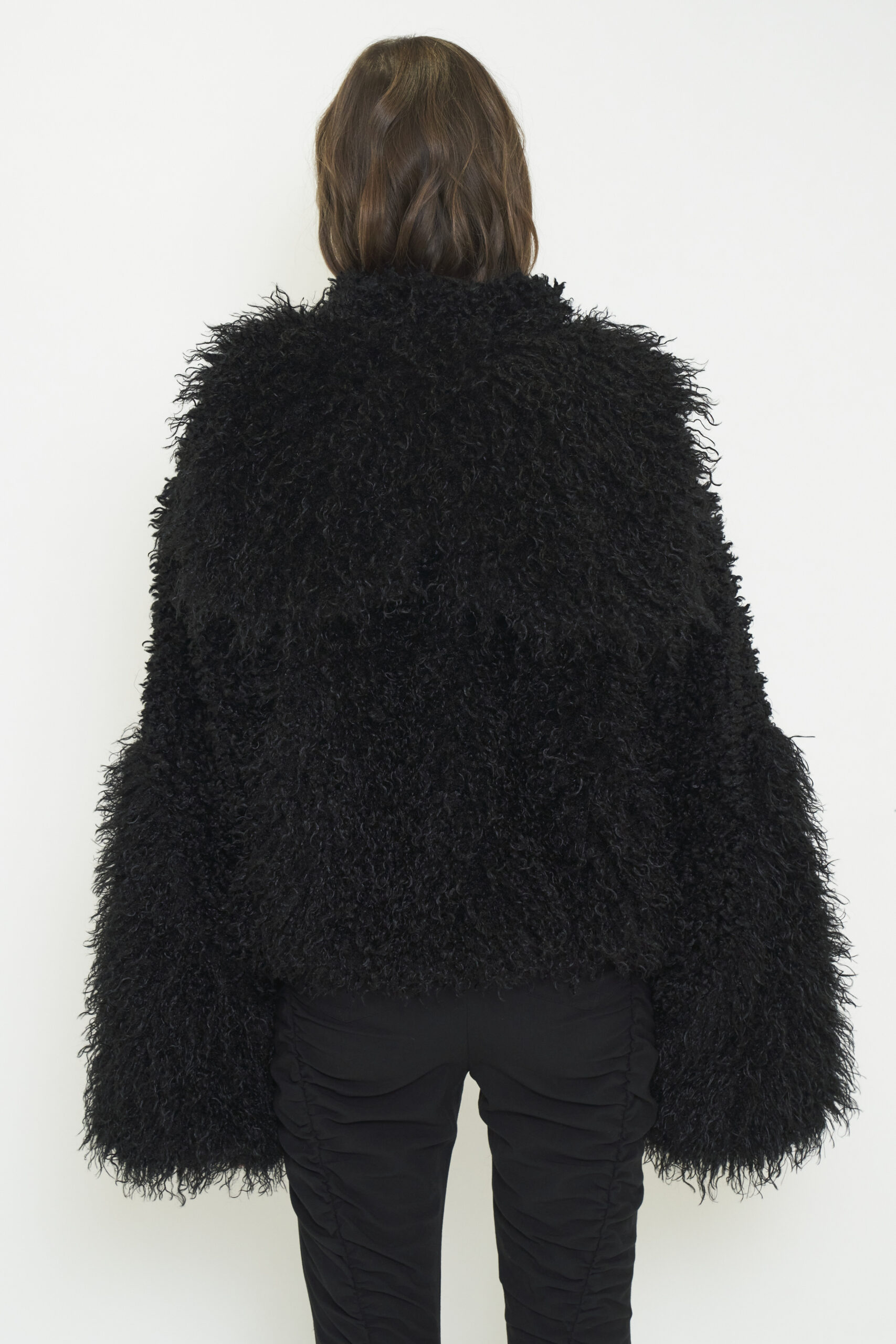 【POP UP】ECO FUR ASYMMETRIC JACKET / BLACK