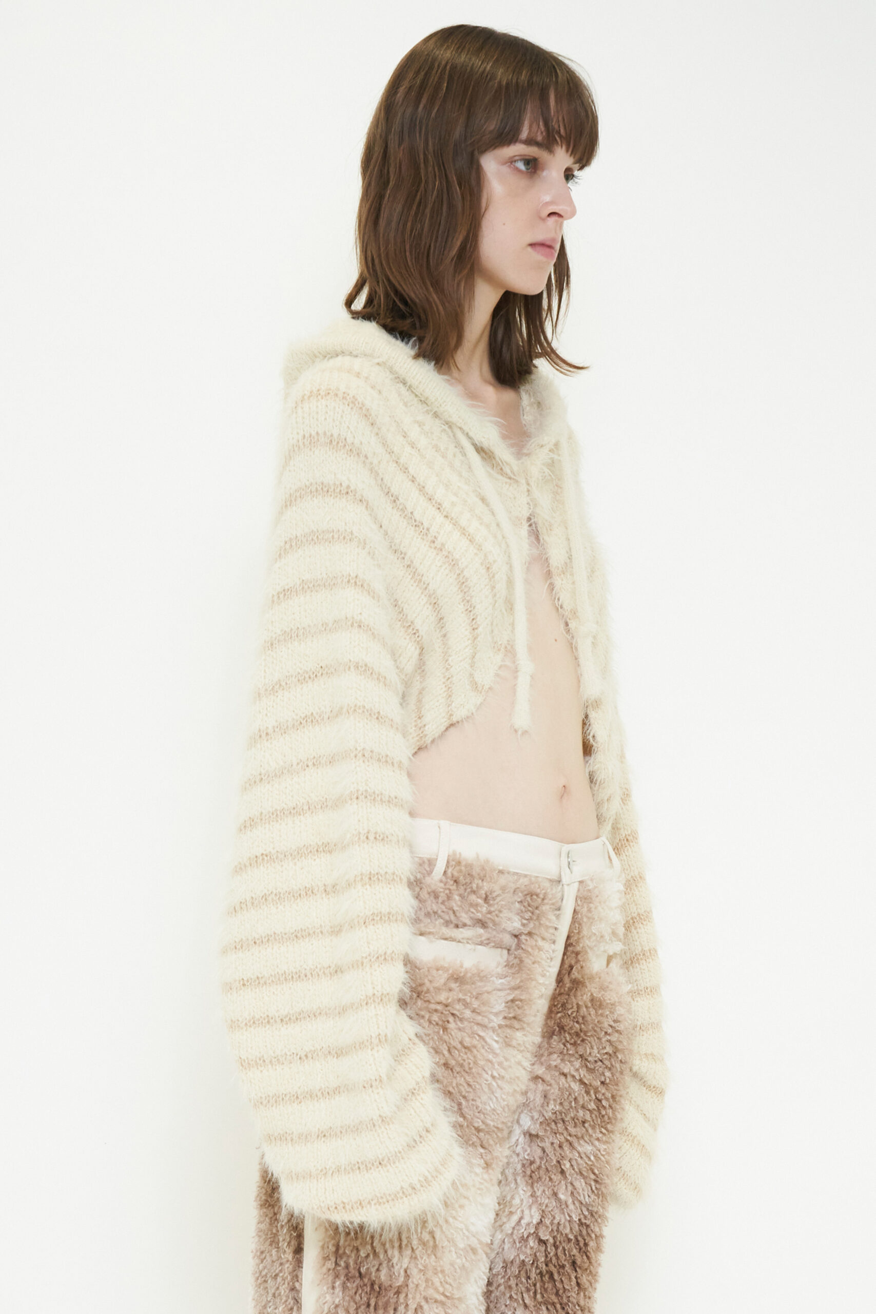2WAY HOODED MUFFLER KNIT / IVORY