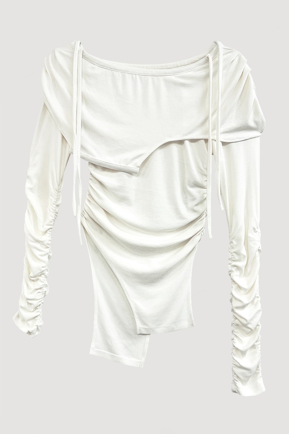 DEFORMATION OFF SHOULDER TOP / WHITE – VIAVANDA 