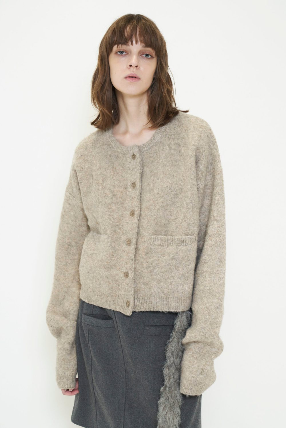 viavanda ニット VIAVANDA ニット セーター OPEN KNIT HOODED TOP レディース
