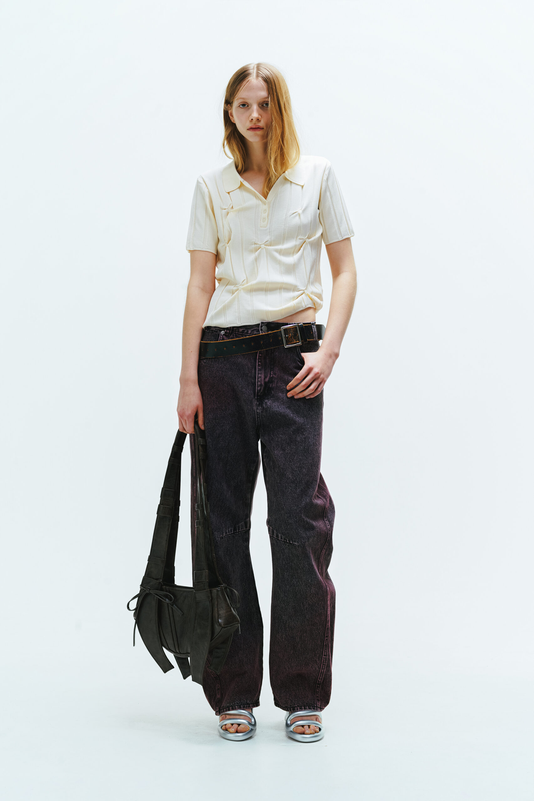 SMOOTH KNIT POLO SHIRT / IVORY