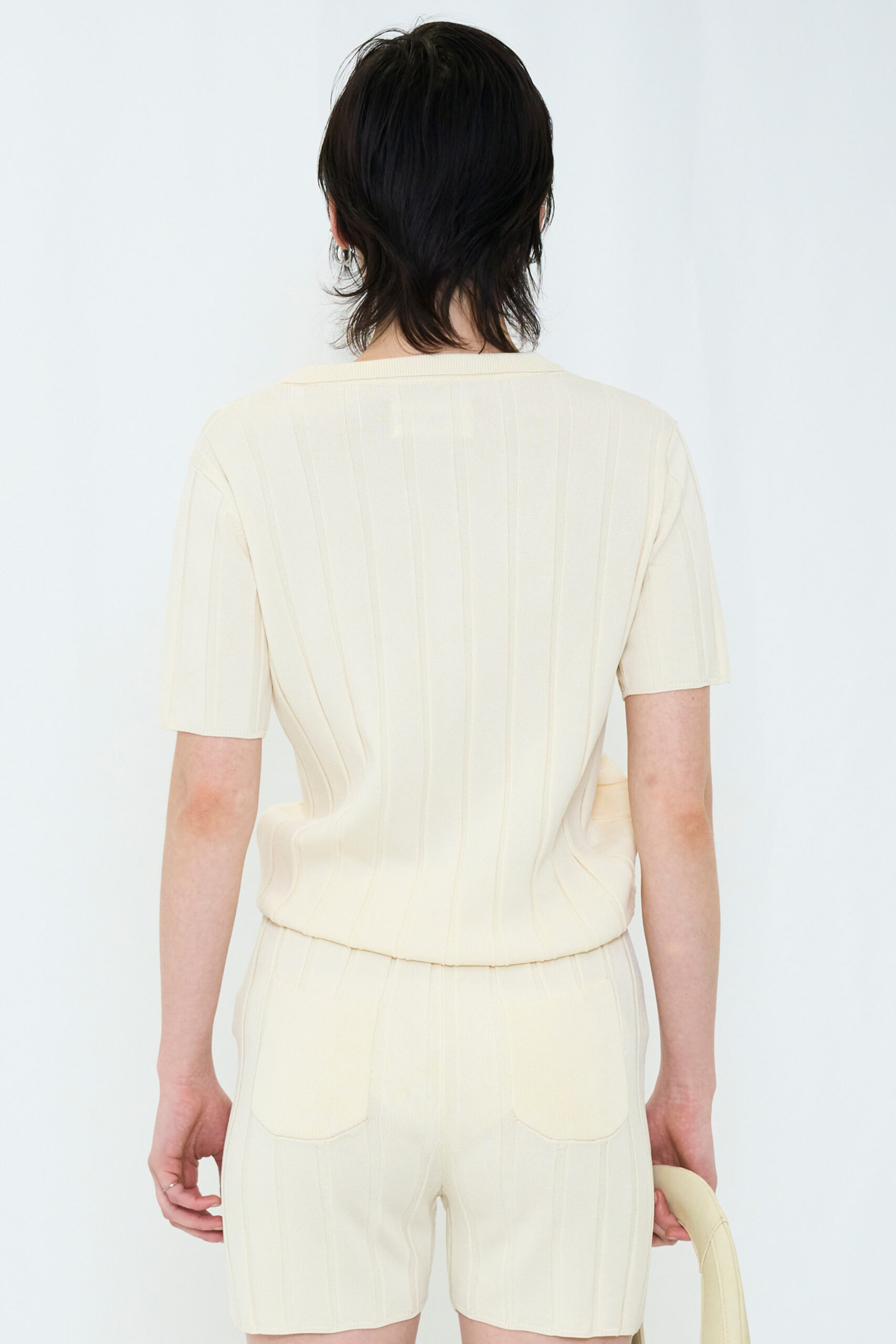 【POP UP】SMOOTH KNIT POLO SHIRT / IVORY