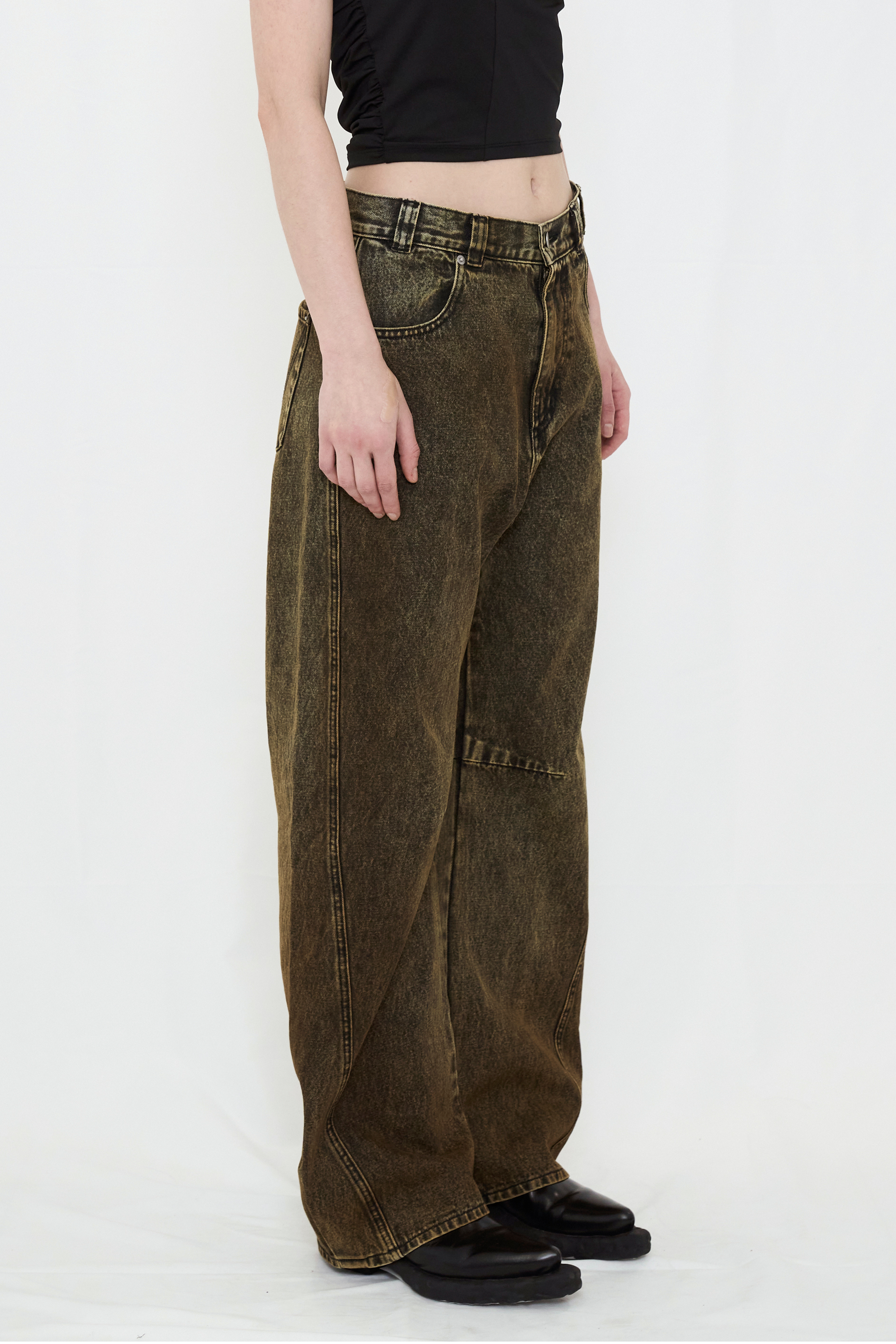 COLOR BOYFRIEND DENIM / YELLOW