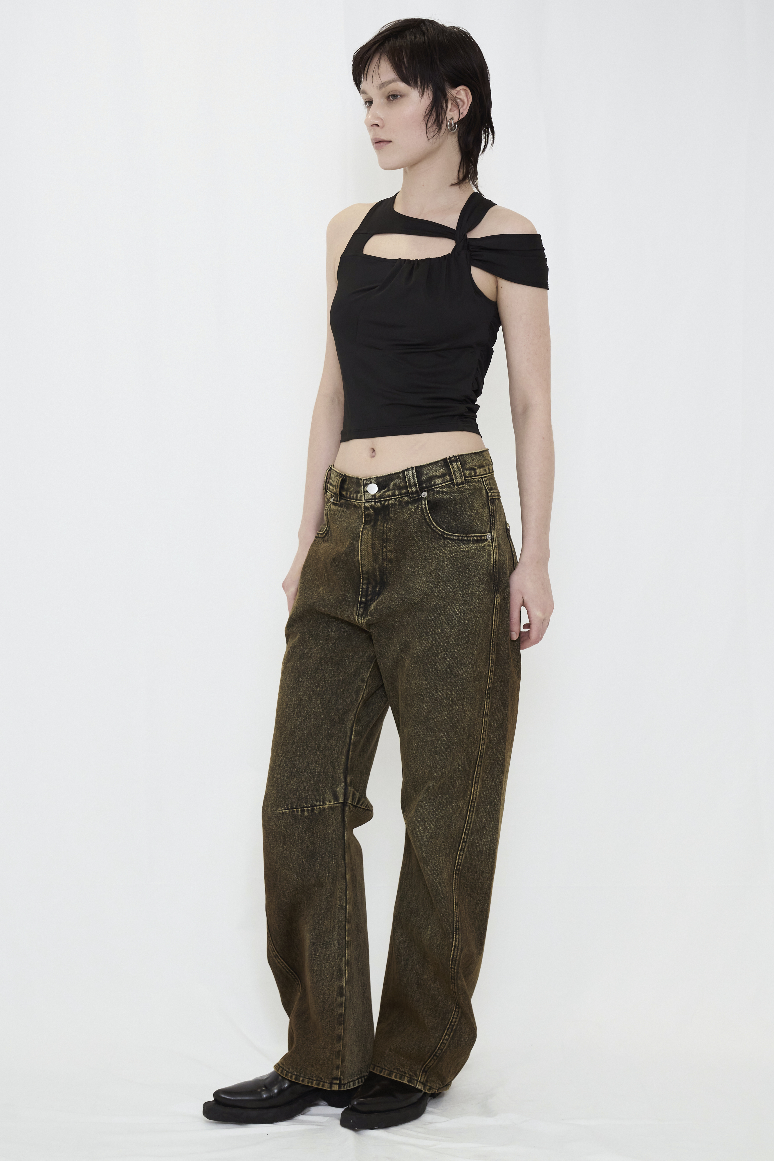 COLOR BOYFRIEND DENIM / YELLOW