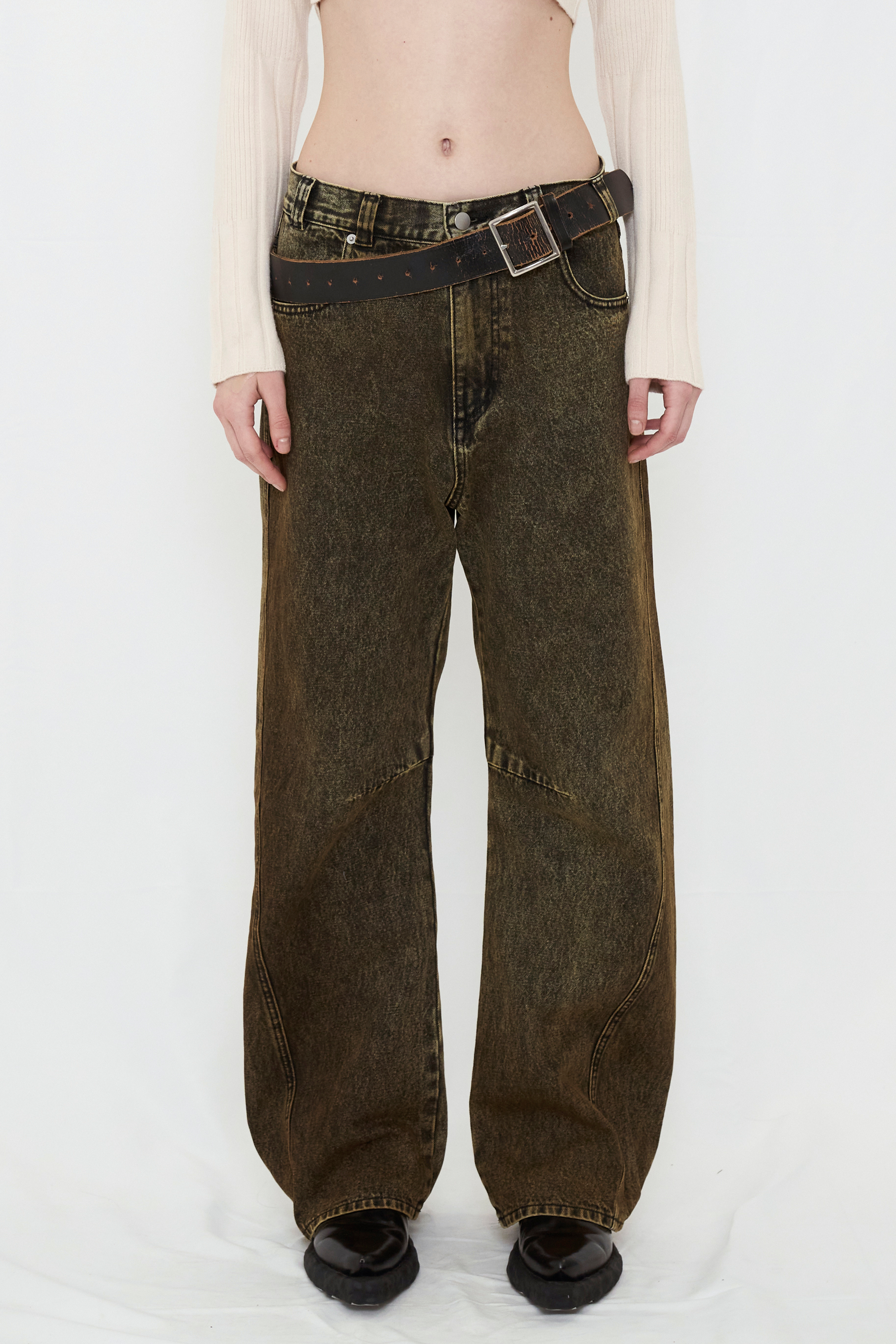 COLOR BOYFRIEND DENIM / YELLOW