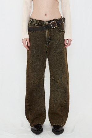 COLOR BOYFRIEND DENIM / YELLOW