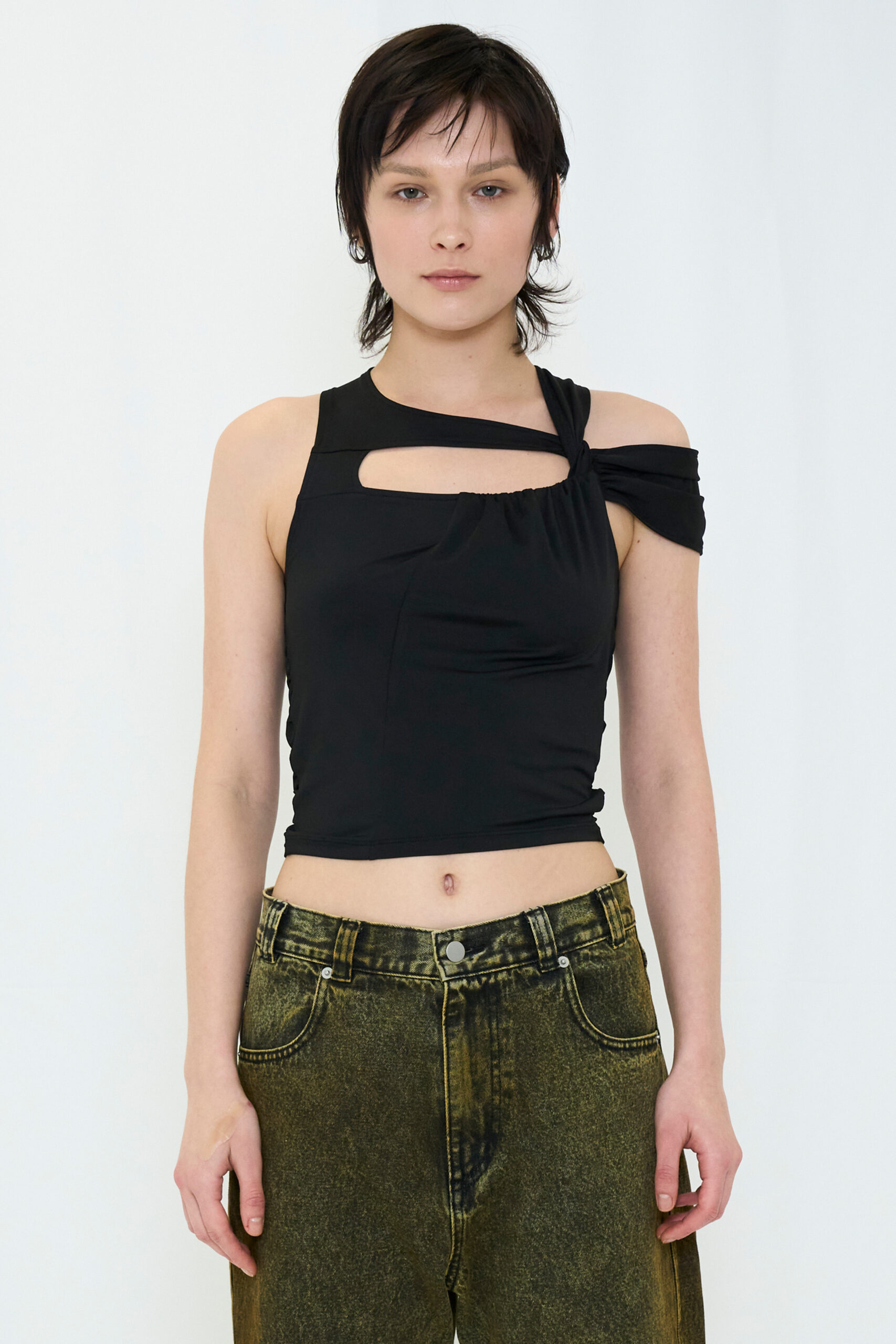 【POP UP】DROOP MUSUBI TOP / BLACK