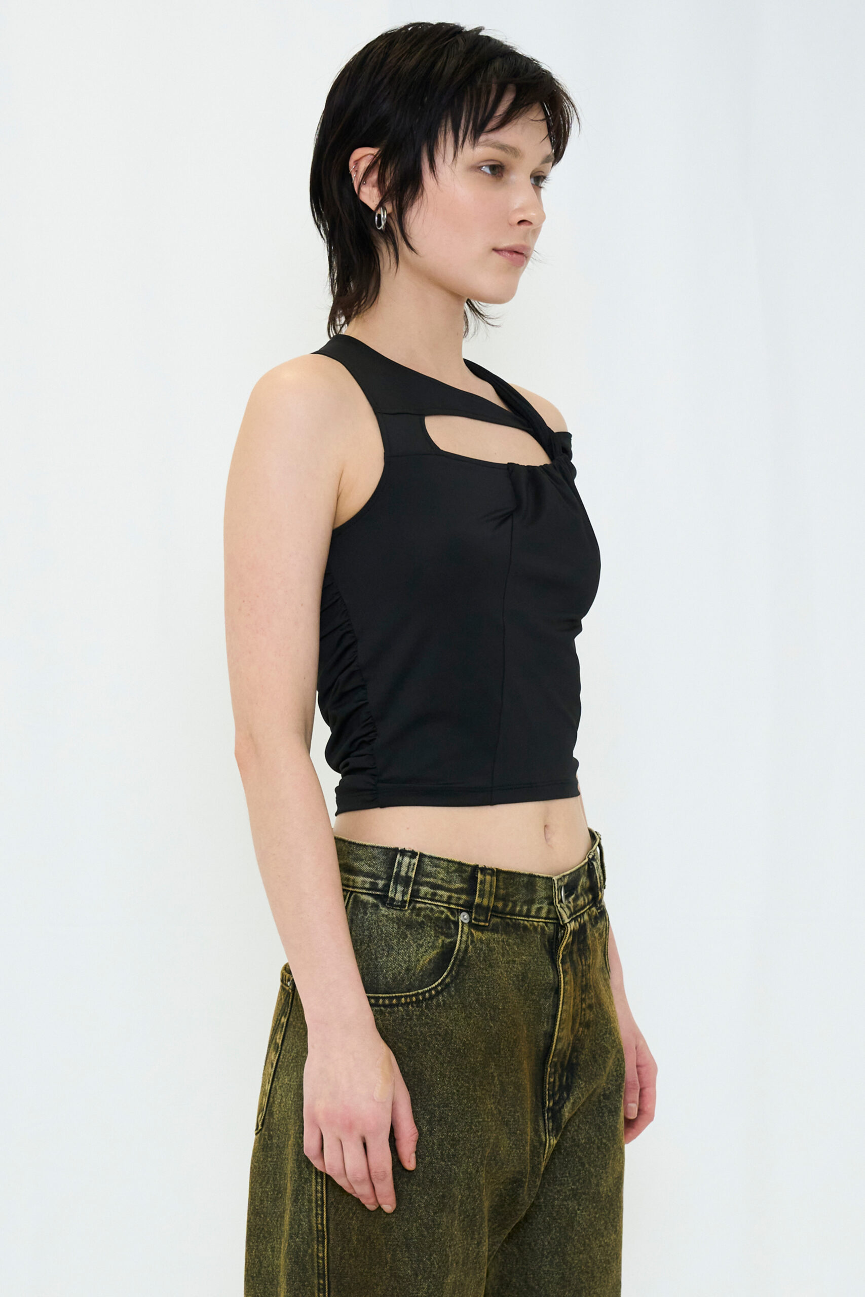 【POP UP】DROOP MUSUBI TOP / BLACK