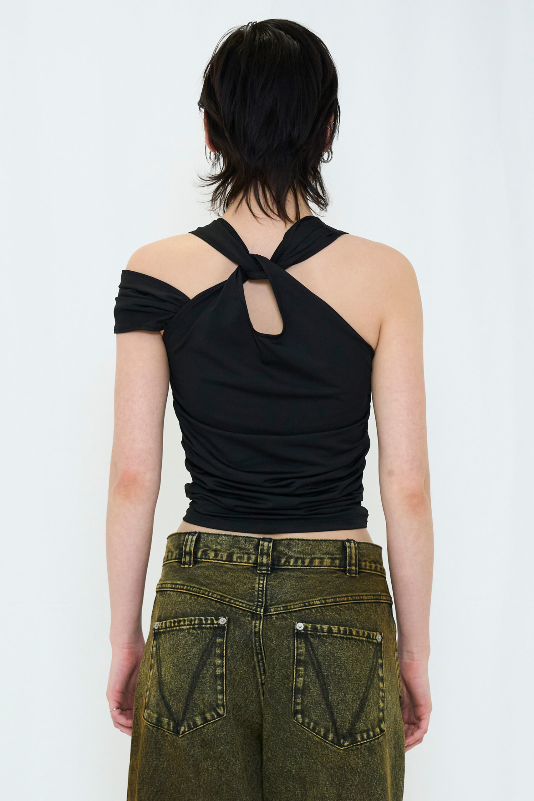 【POP UP】DROOP MUSUBI TOP / BLACK