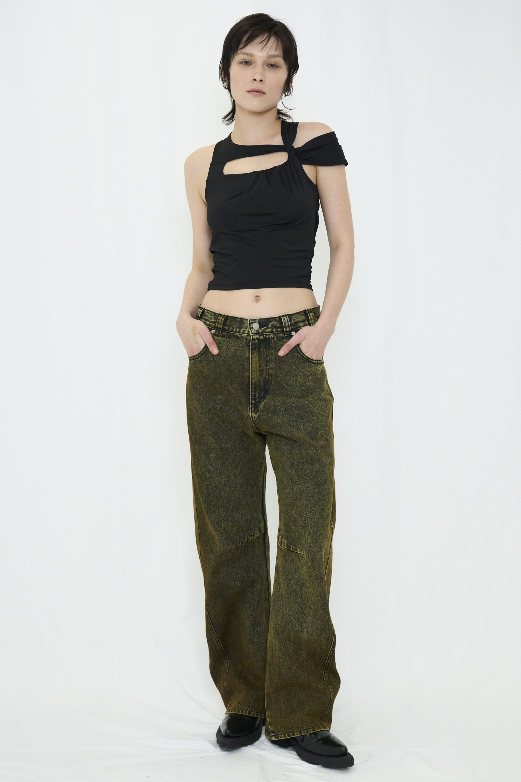 【POP UP】DROOP MUSUBI TOP / BLACK