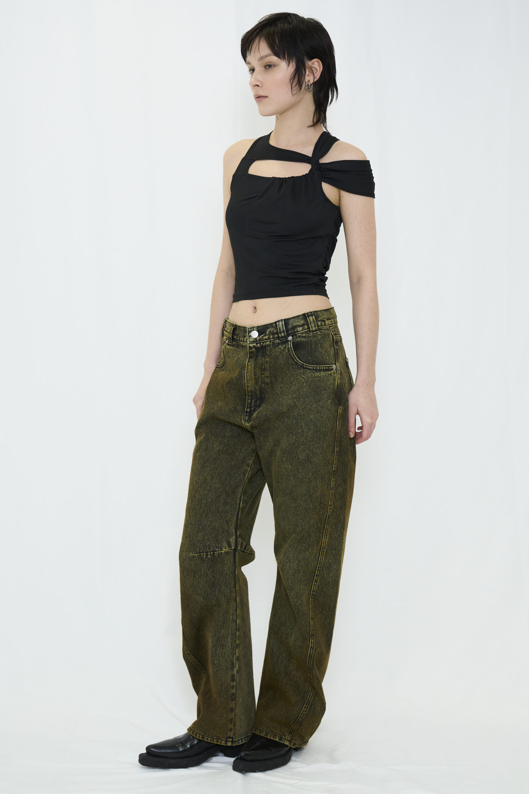 【POP UP】DROOP MUSUBI TOP / BLACK