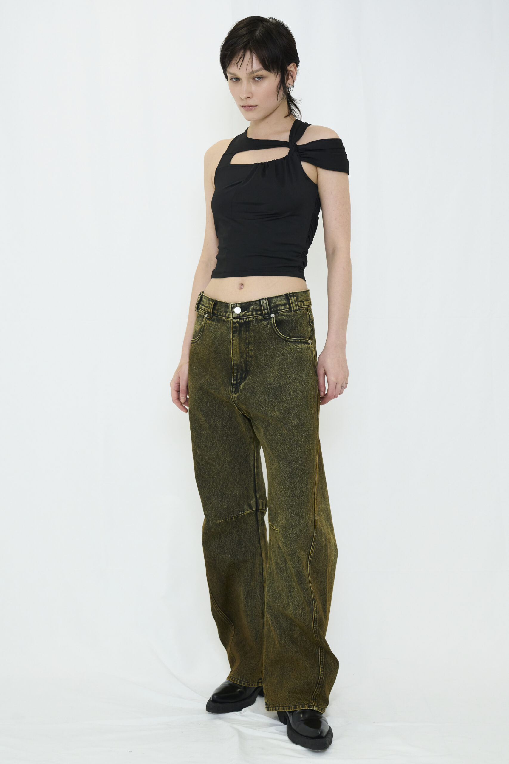 【POP UP】DROOP MUSUBI TOP / BLACK