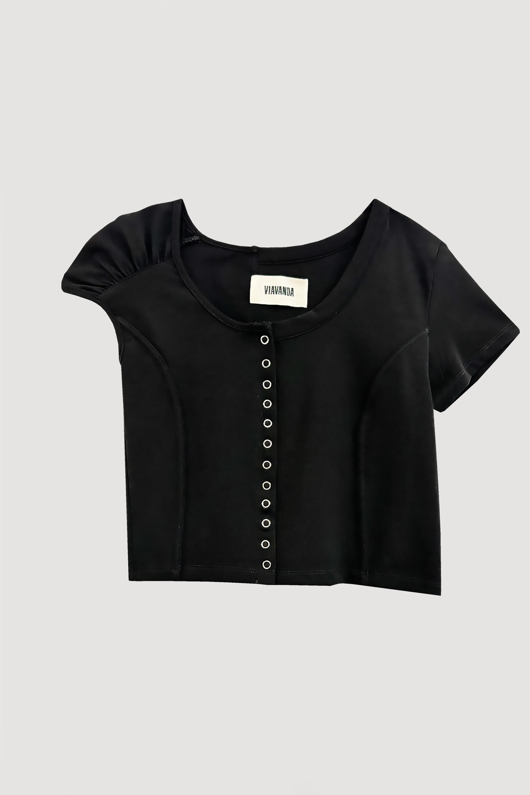 ASYMMETRIC MINI TOP / BLACK