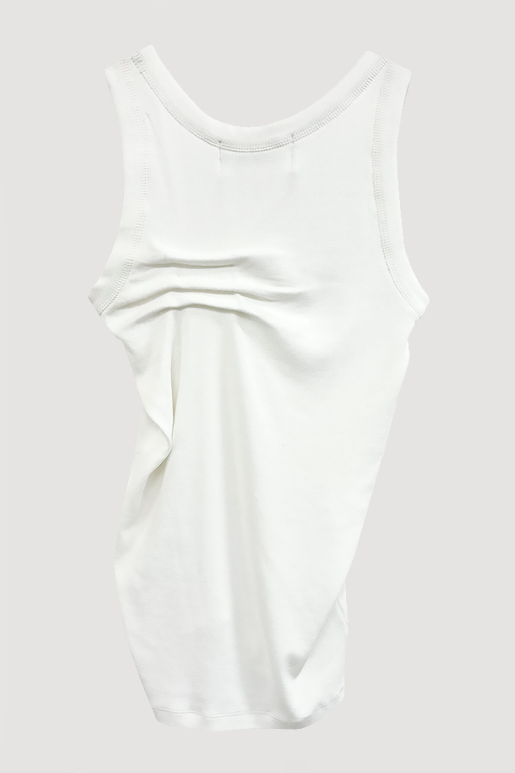 TUCK RIB TANK TOP / WHITE