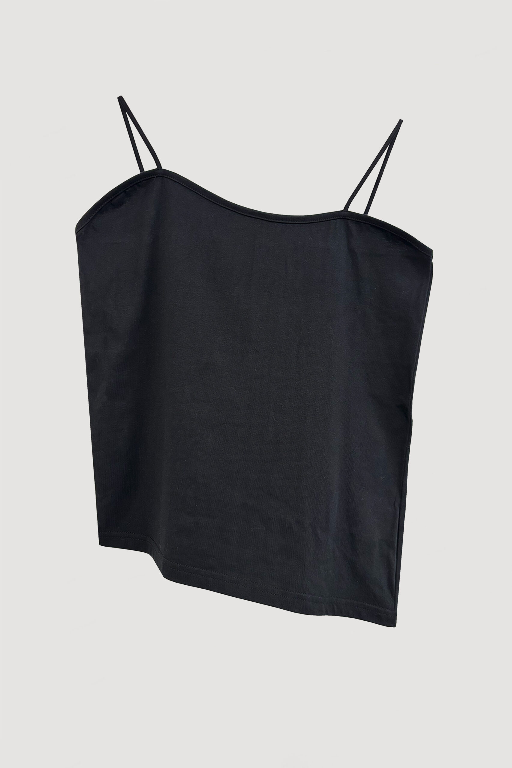 LAYERED KNIT CAMISOLE / BLACK