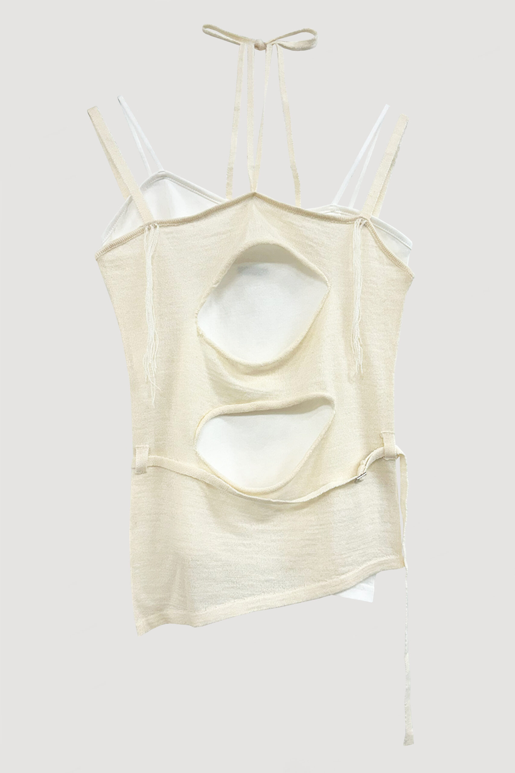 LAYERED KNIT CAMISOLE / IVORY