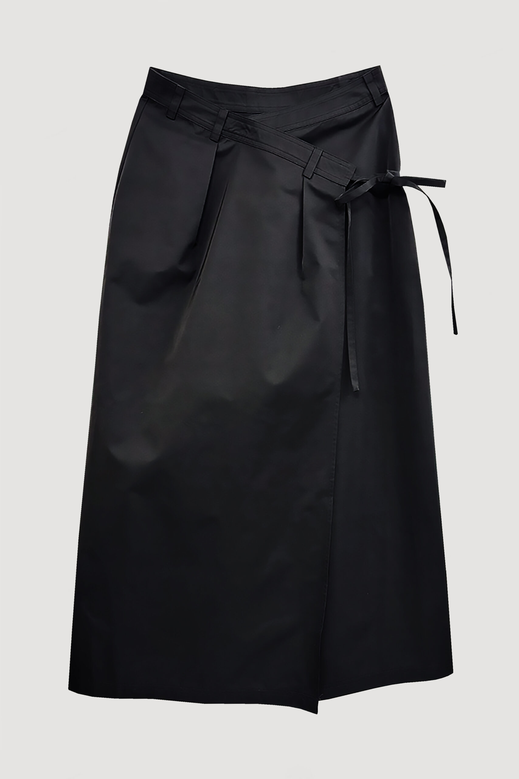 WRAP MAXI SKIRT / BLACK
