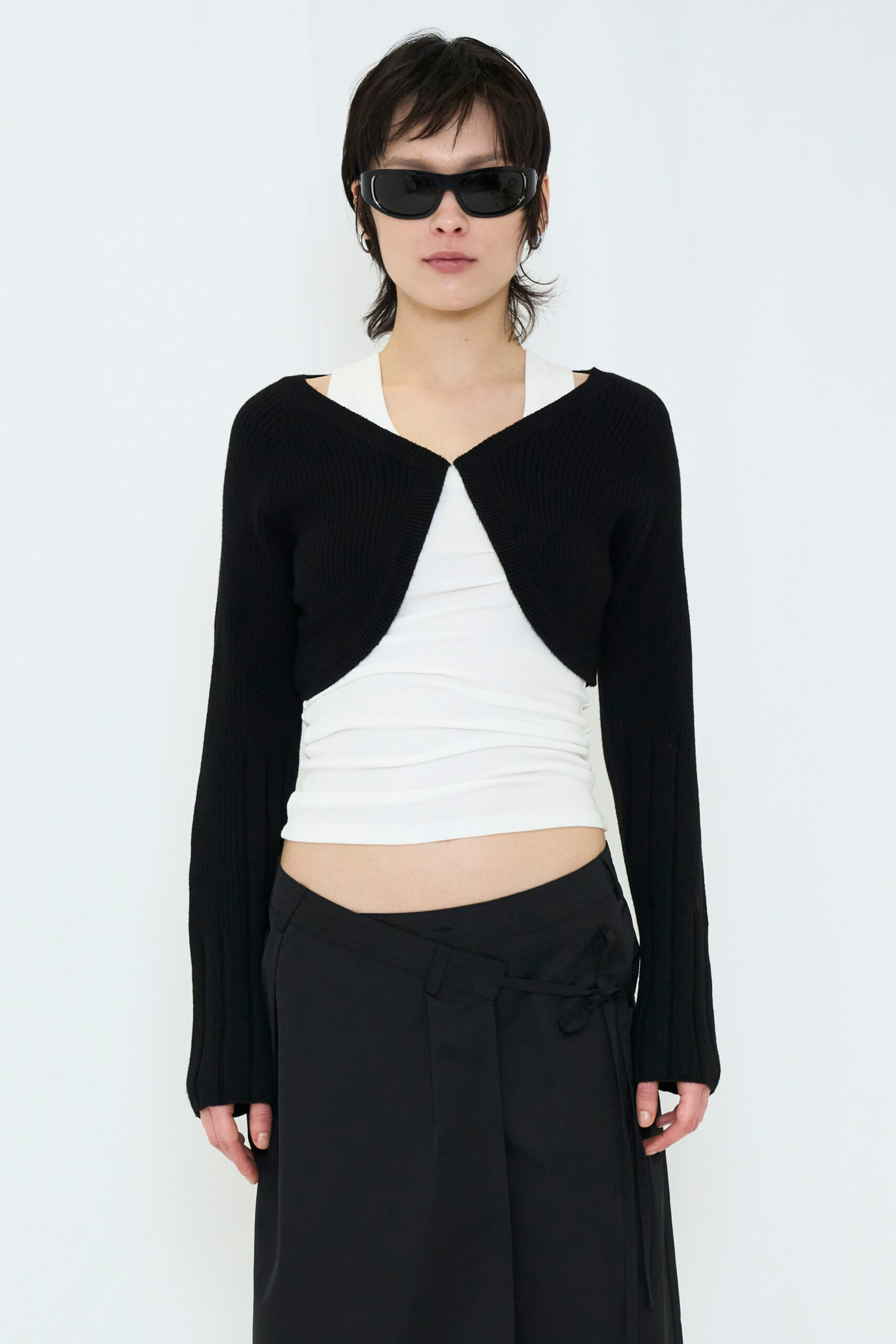 【POP UP】TUCK RIB TANK TOP / WHITE