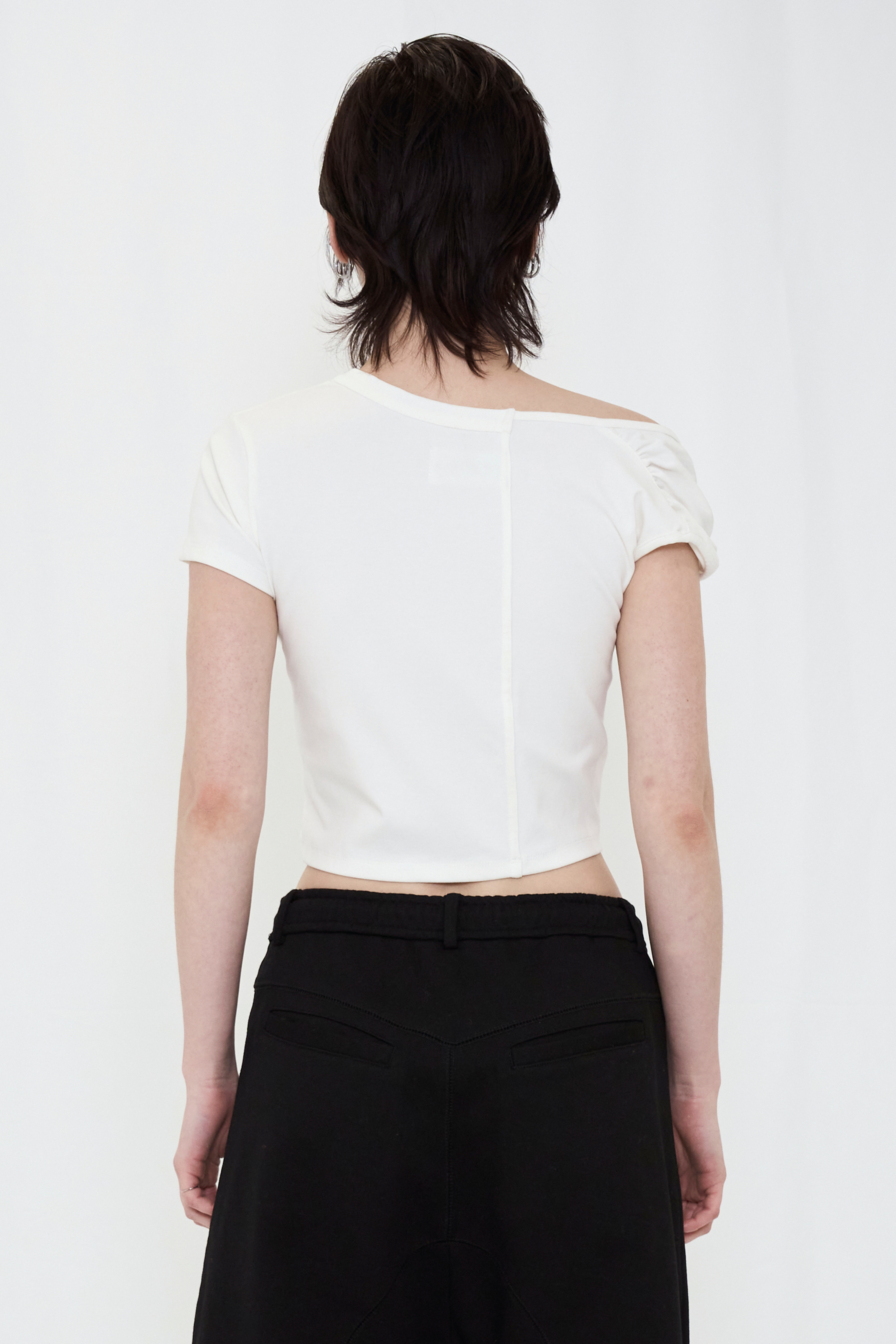 ASYMMETRIC MINI TOP / WHITE