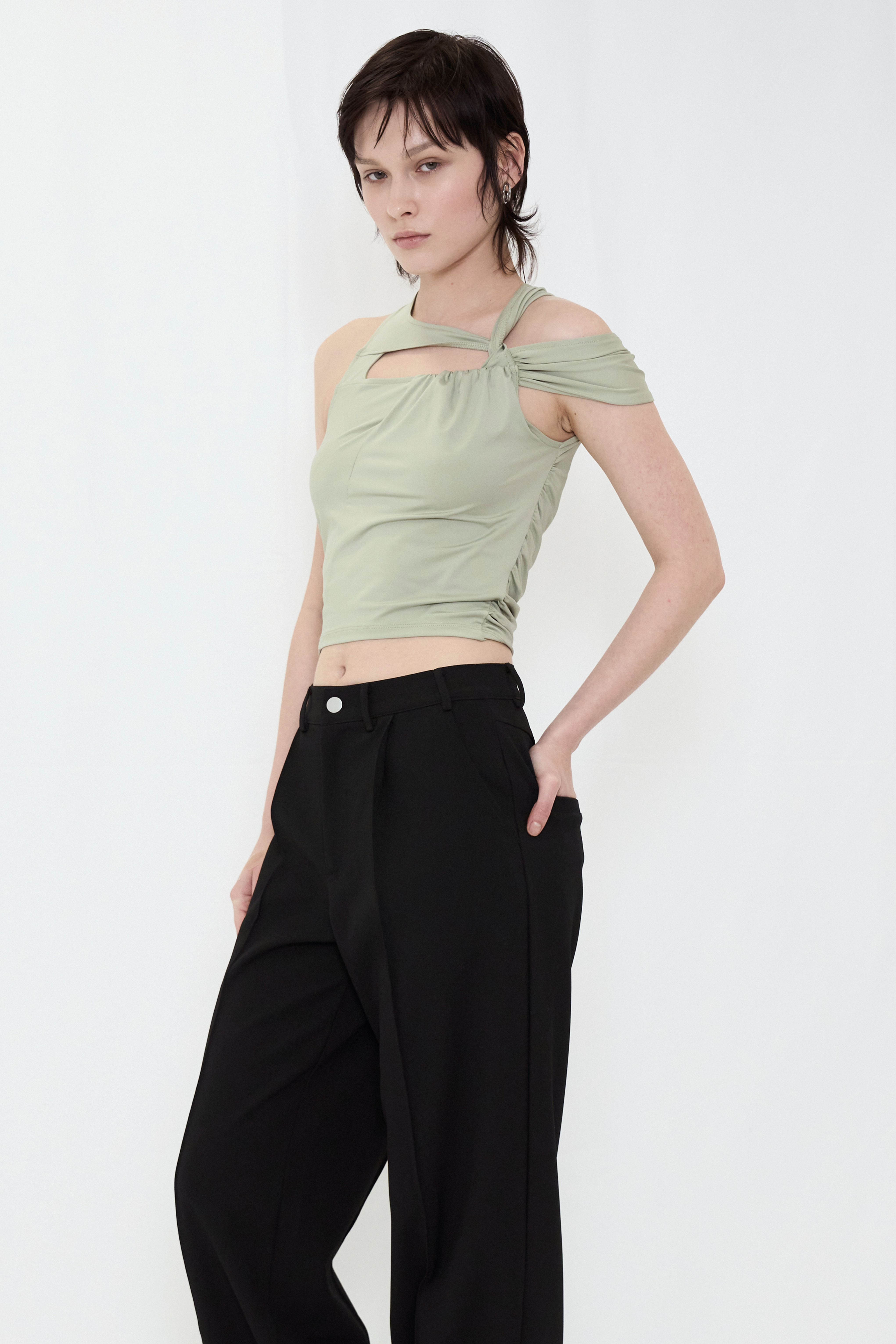 DROOP MUSUBI TOP / GREEN