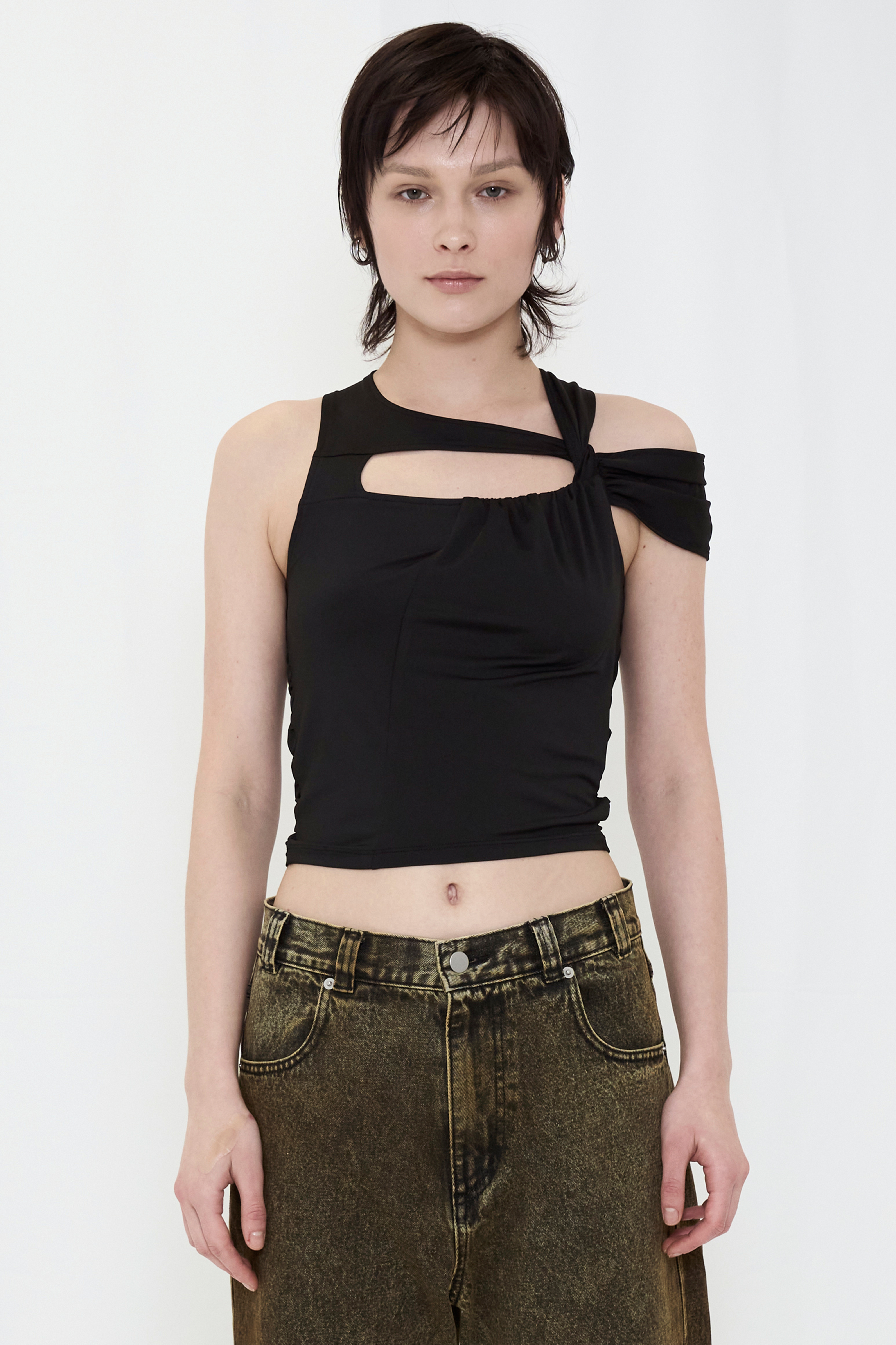 DROOP MUSUBI TOP / BLACK