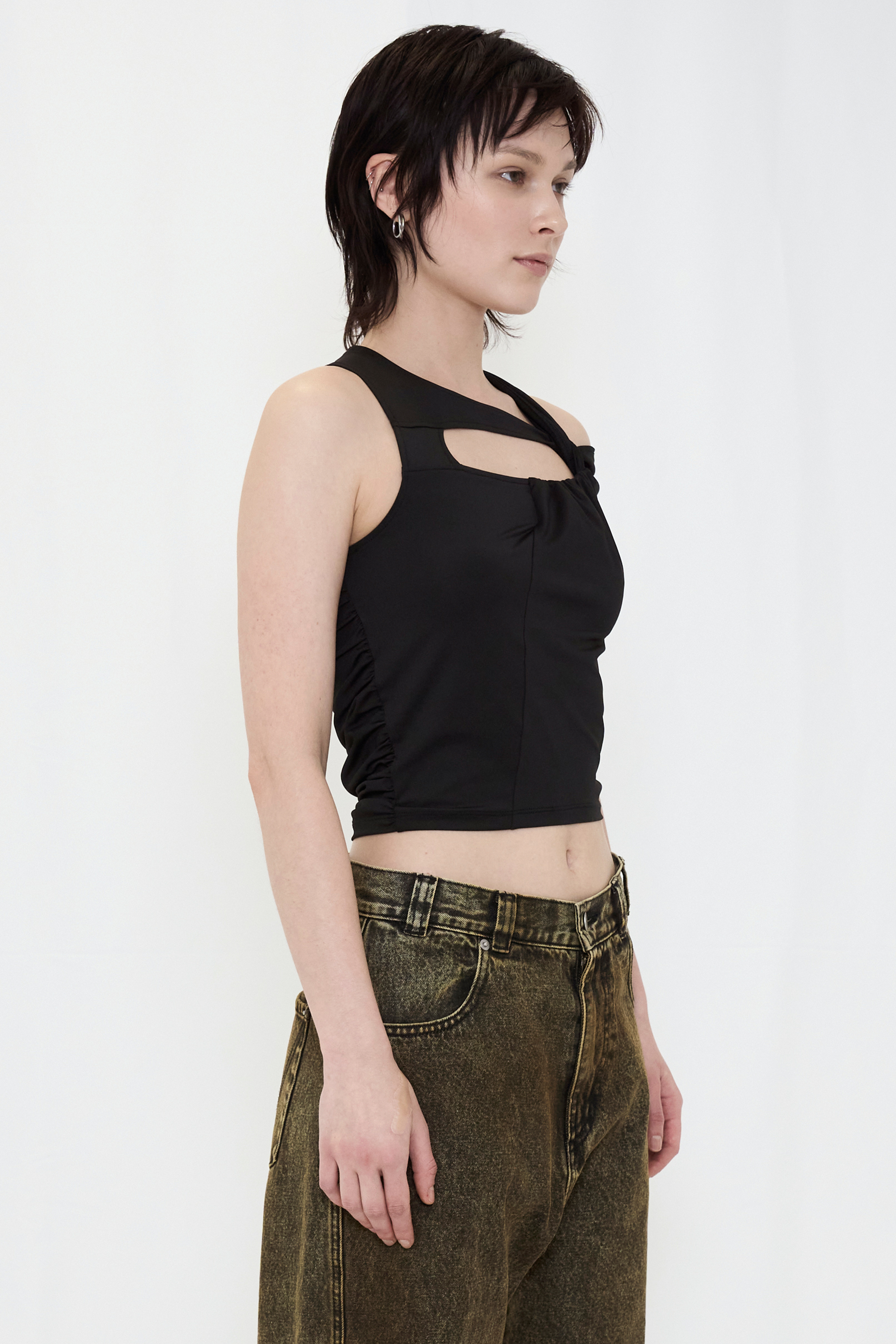 DROOP MUSUBI TOP / BLACK
