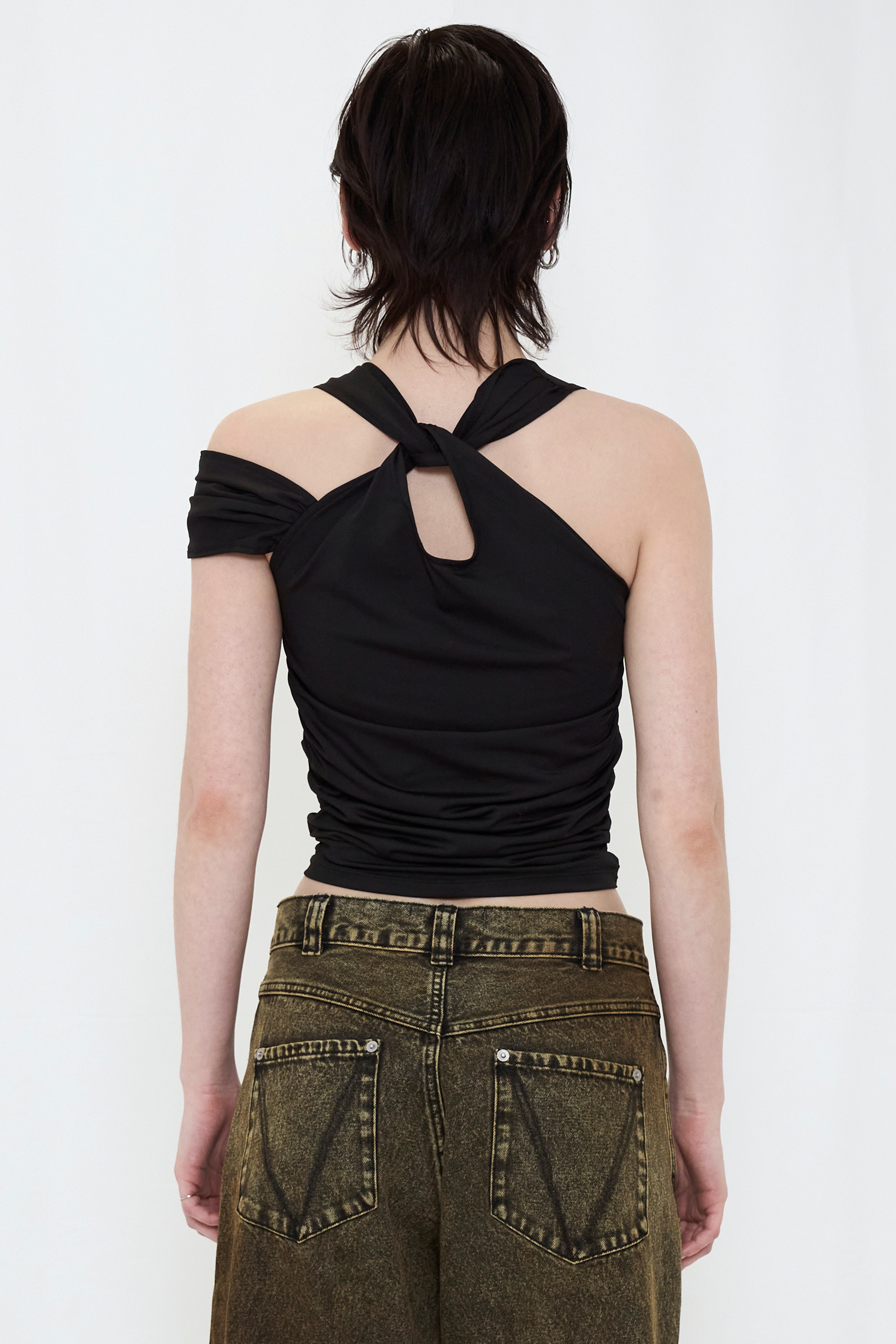 DROOP MUSUBI TOP / BLACK