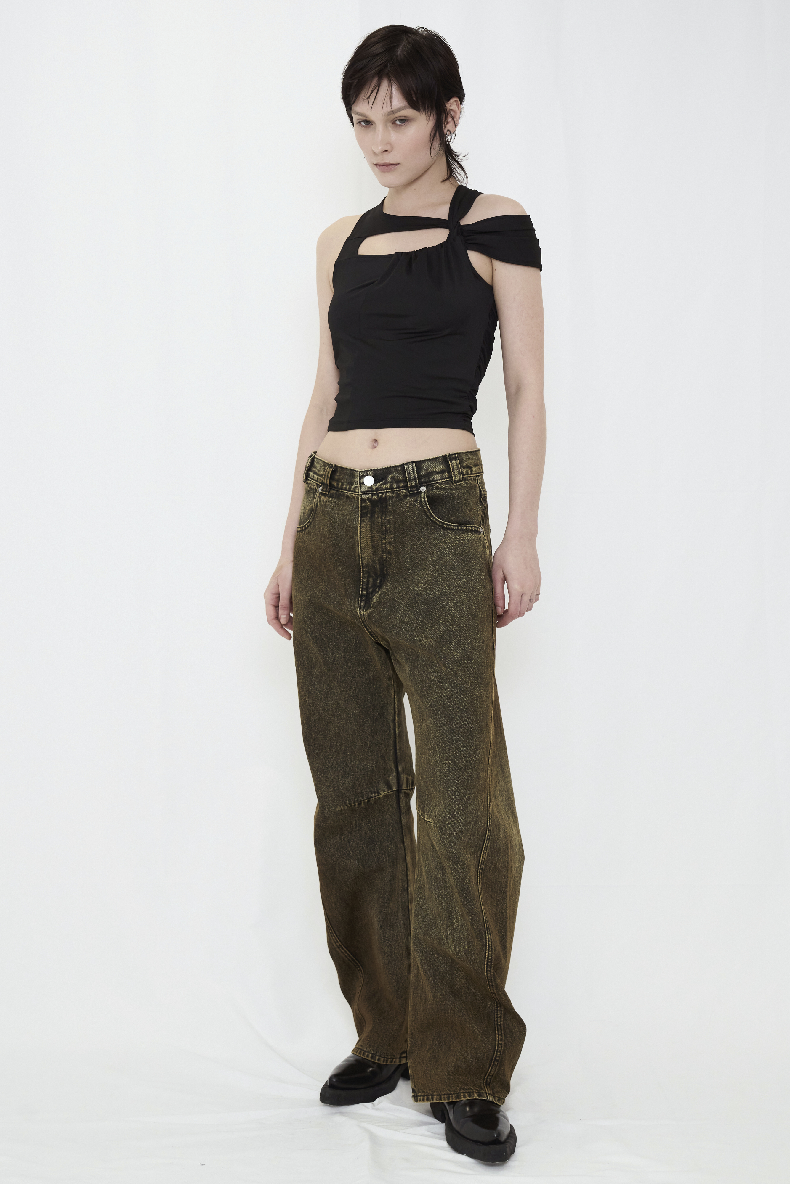 COLOR BOYFRIEND DENIM / YELLOW