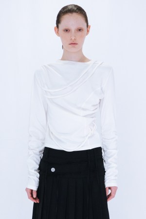 STRINGS LONG SLEEVE / WHITE