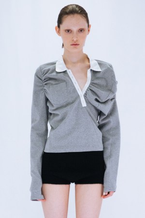 ASYMMETRIC POLO SHIRT / GLAY