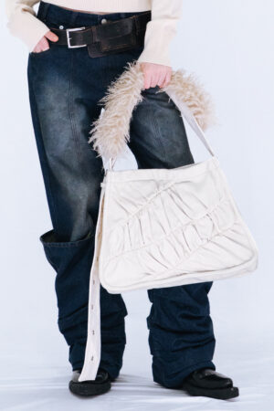 GATHER SHOULDER BAG / IVORY