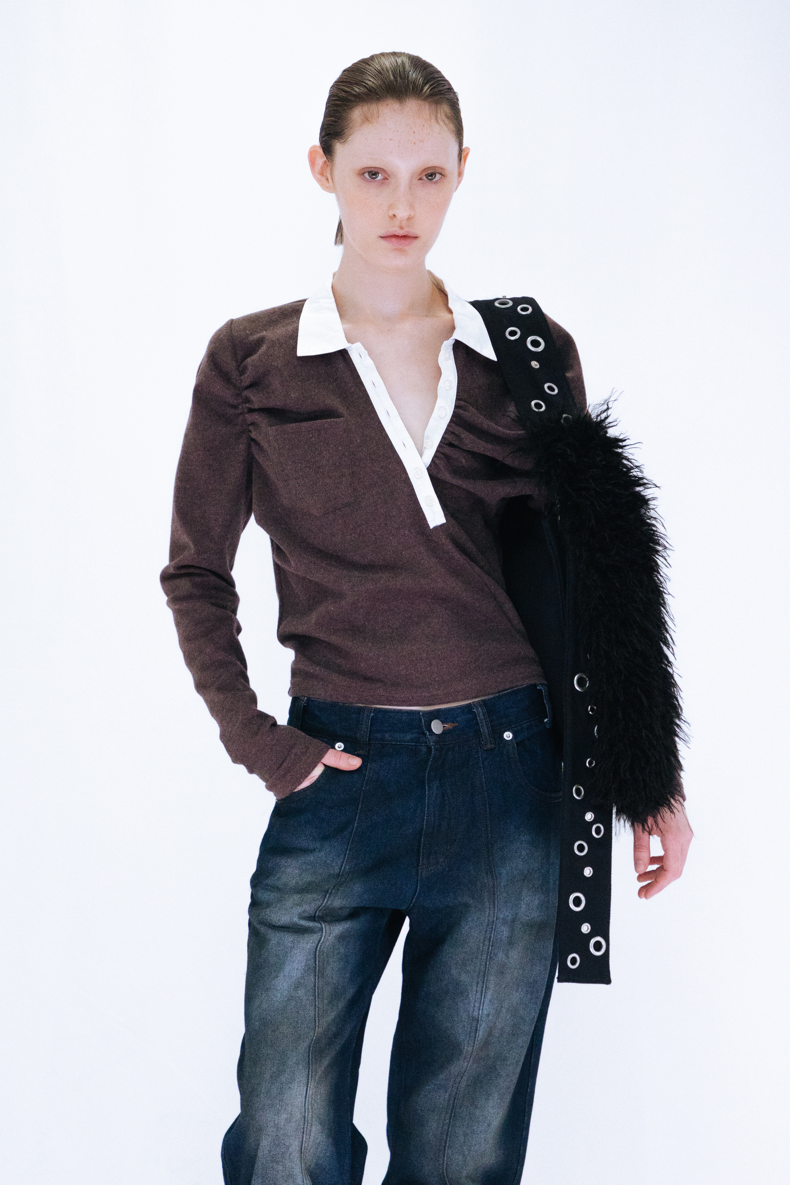 GATHER SHOULDER BAG / BLACK