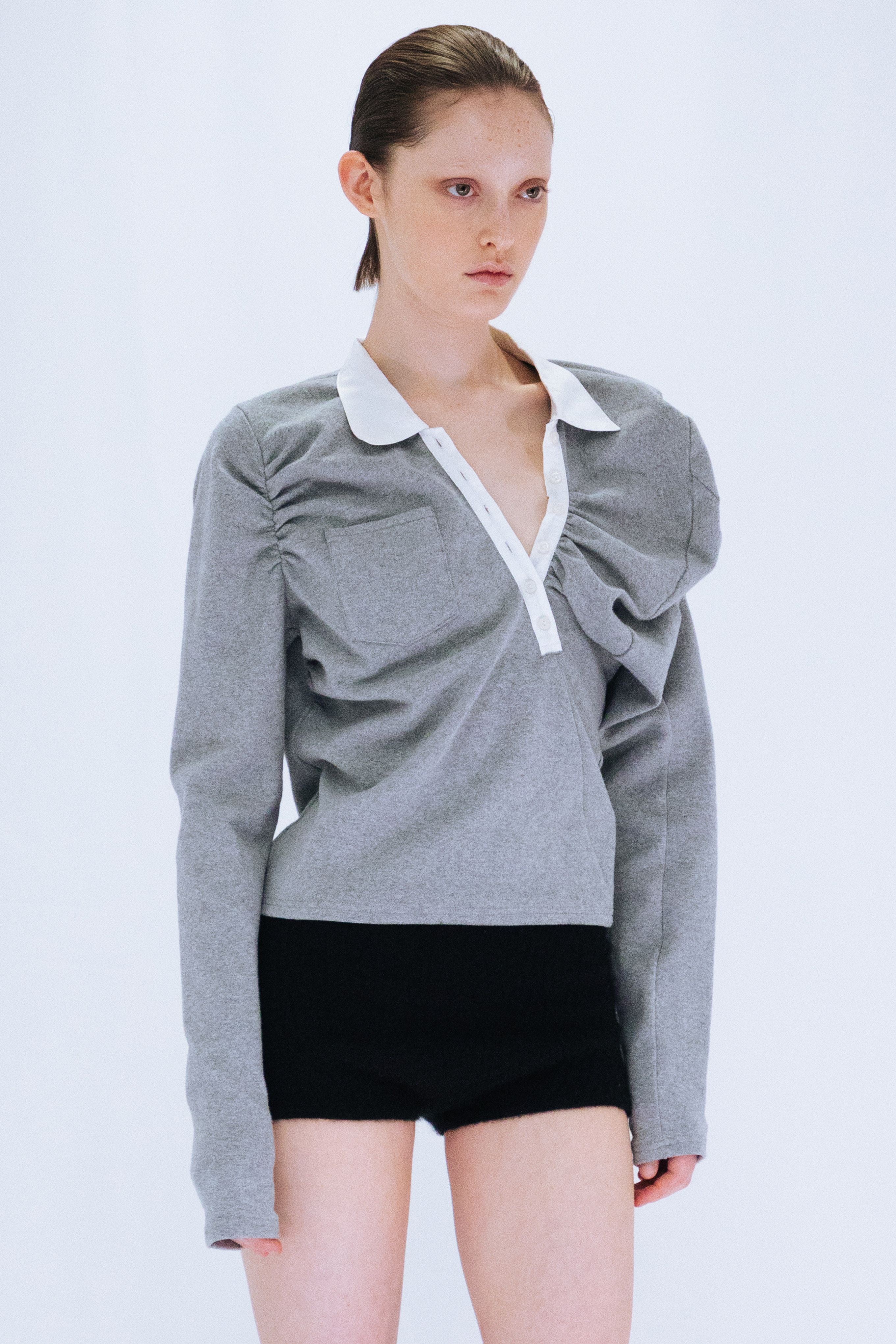 ASYMMETRIC POLO SHIRT / GLAY