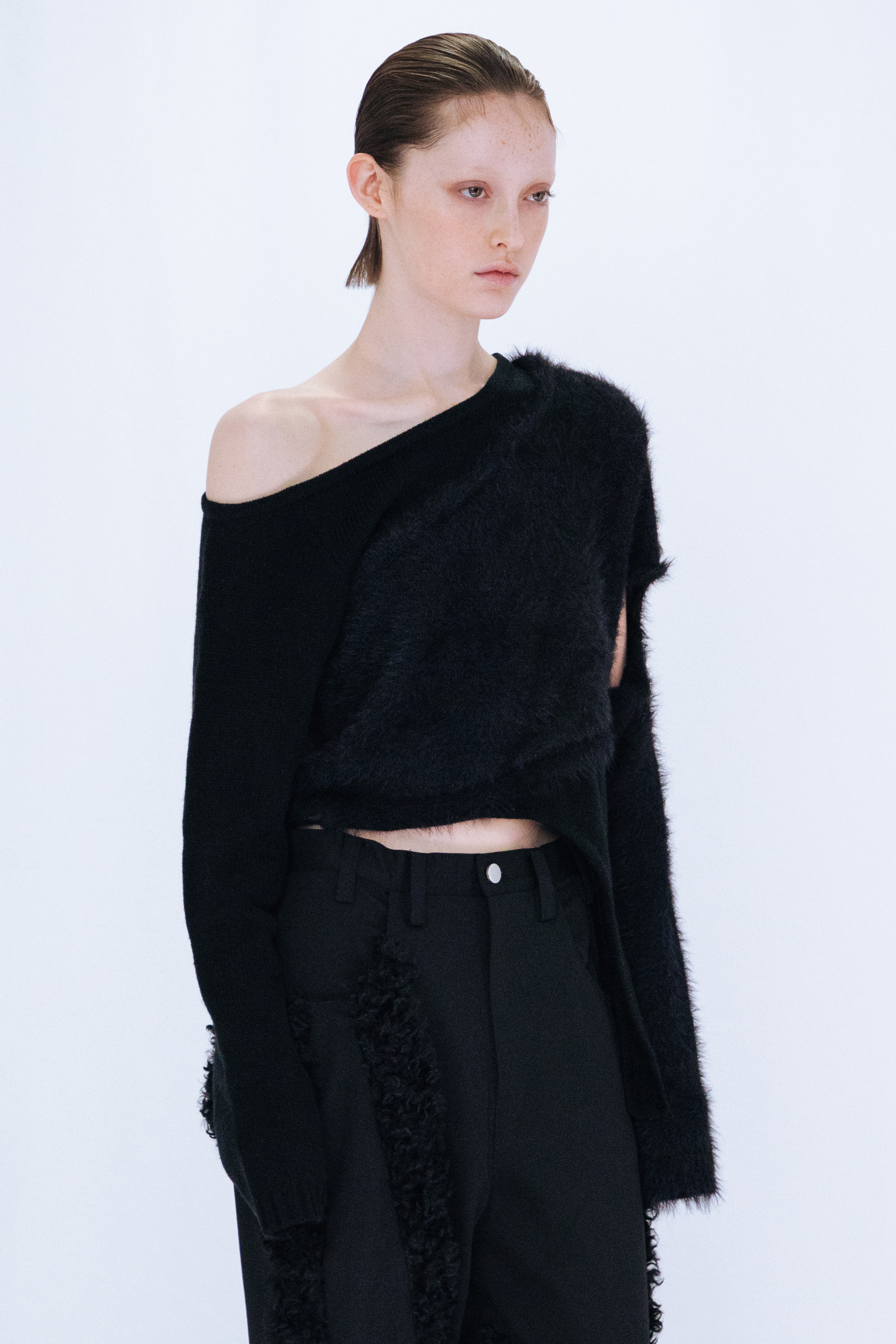 DOCKING KNIT TOP / BLACK