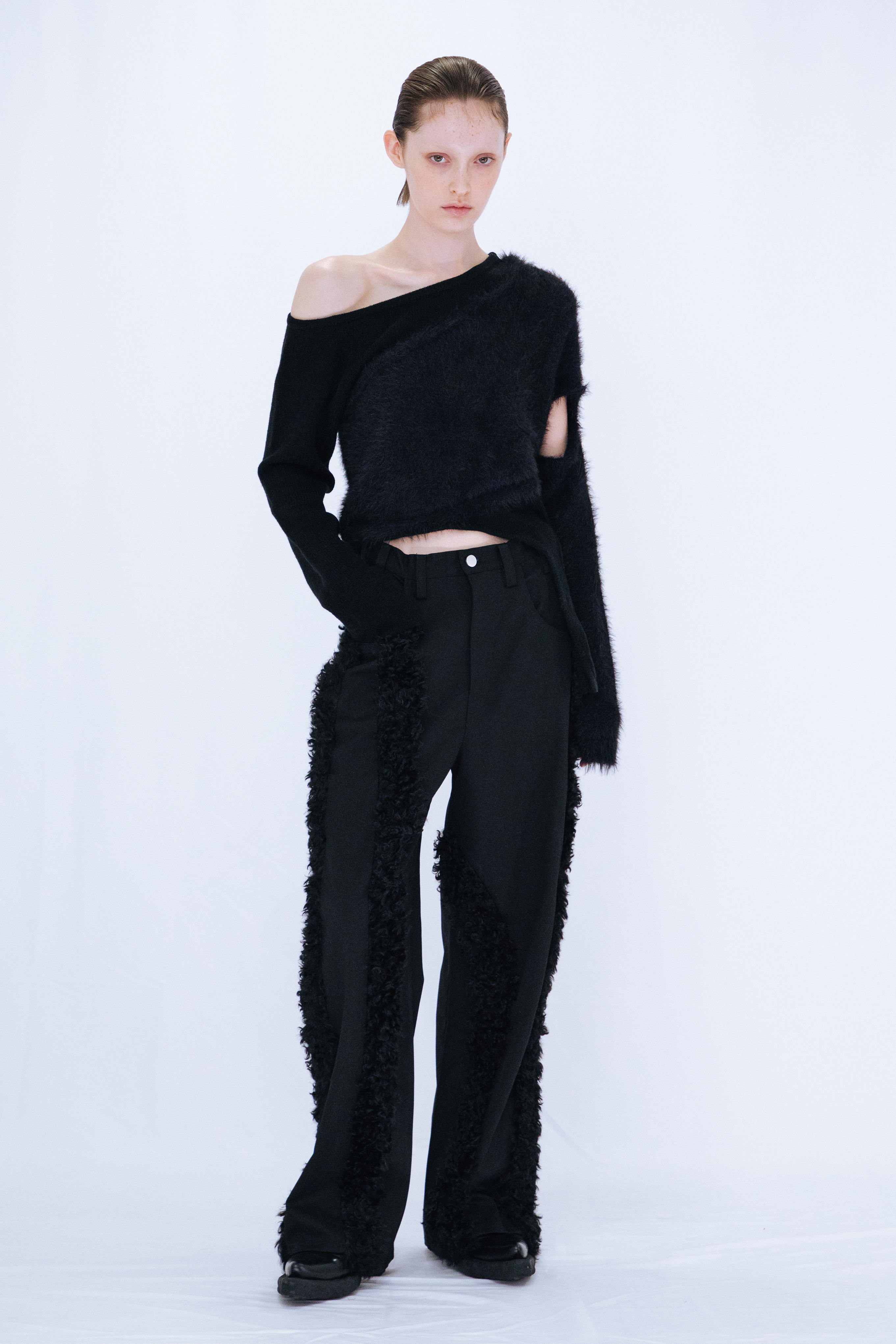 DOCKING KNIT TOP / BLACK